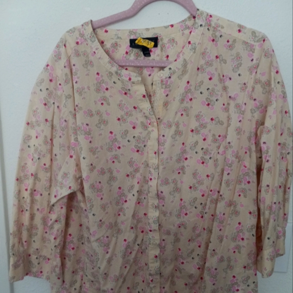 Floral Button-Up Blouse